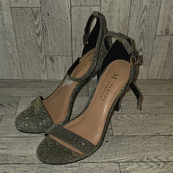 Martha Stewart Shoes - Martha Stewart Glittering Black Heels